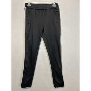 Lazer Co Utility Workwear Pull On Track Pants‎ Zipper Hem Black Size Small